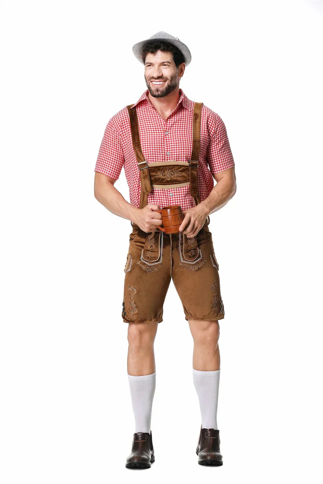 Oktoberfest set met leren broek voor heren