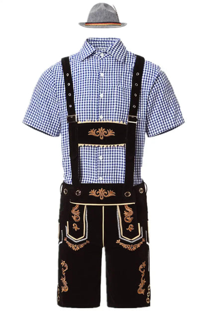 Oktoberfest set met leren broek voor heren