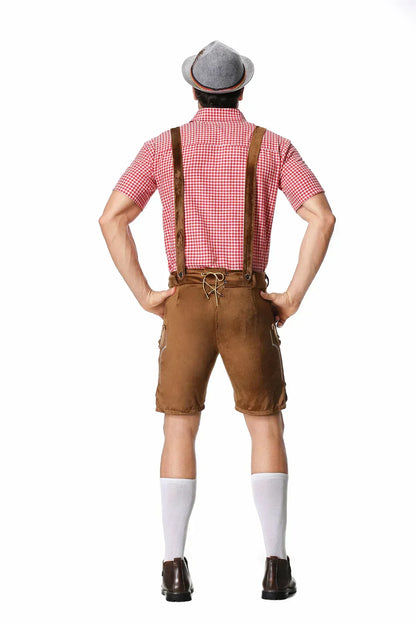 Oktoberfest set met leren broek voor heren